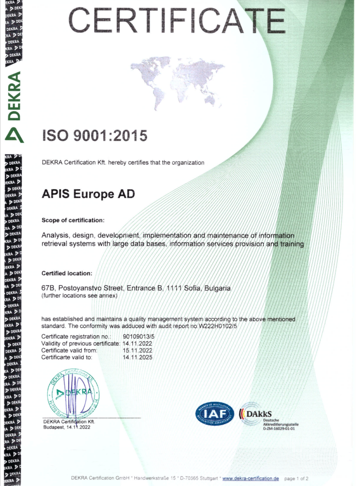 Apis Europa ISO
